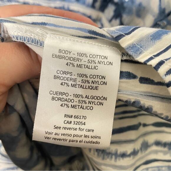 ANTHROPOLOGIE Behati Shibori Dress Blue {II6} - Picture 9 of 9